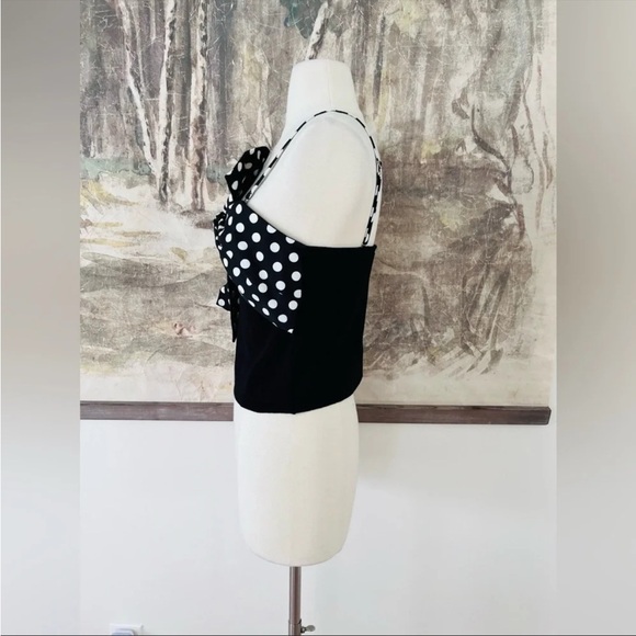 Anthropologie Dolan bow polka dot tank top - Picture 6 of 9